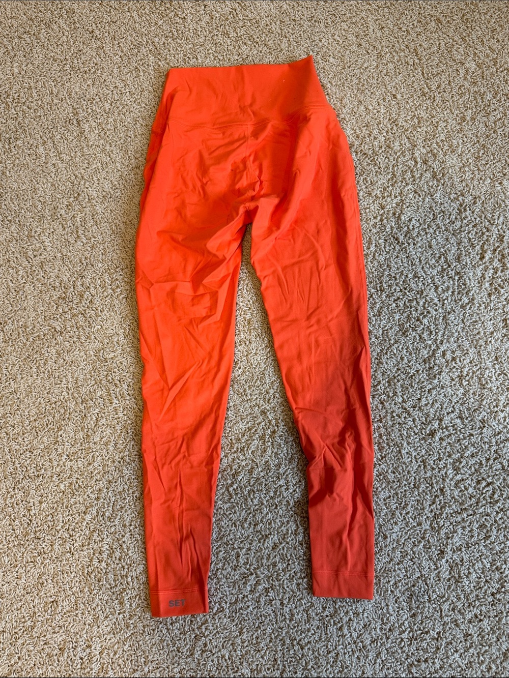 Bright Orange High-Waist Leggings